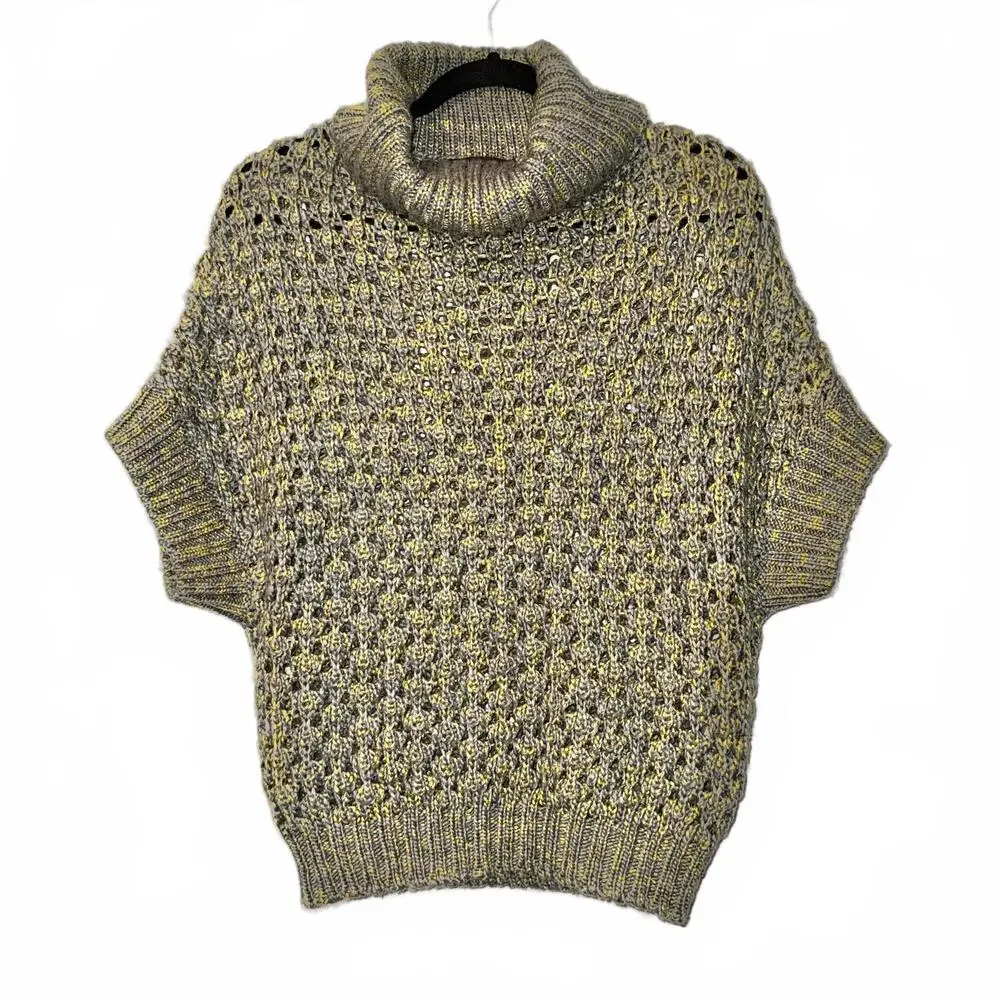 Hazel Women's Medium Chunky Knit Turtleneck Sweater - Picture 1 of 5